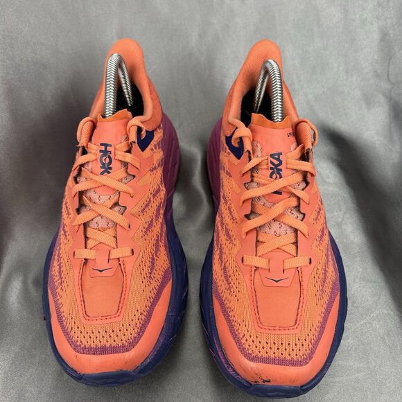 Hoka Speedgoat 5 Trail Running Shoes Women’s 9 B Fuchsia Pink Camellia Orange - Picture 7 of 17